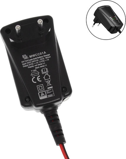 Minwa CC01A Car Battery Charger & Maintainer 6/12V 1A