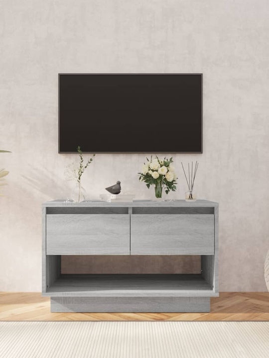 Particle Board TV Furniture with Drawers Γκρι L70xW41xH44cm