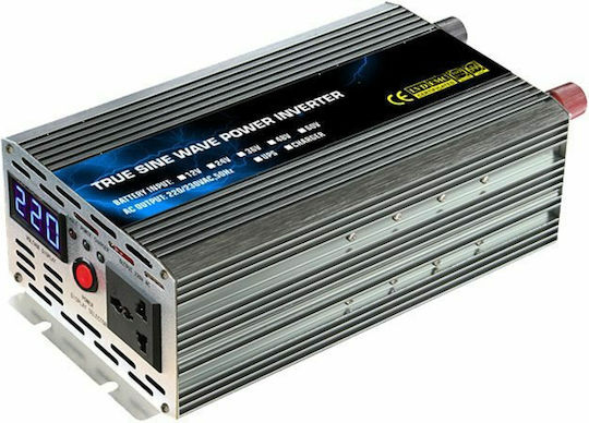 Tele Car Inverter Pure Sinewave 600W to Converter 12V DC in 230V AC