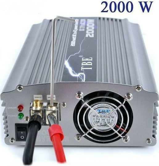 TBE TBE Car Inverter Pure Sinewave 2000W to Converter 24V DC in 220V AC