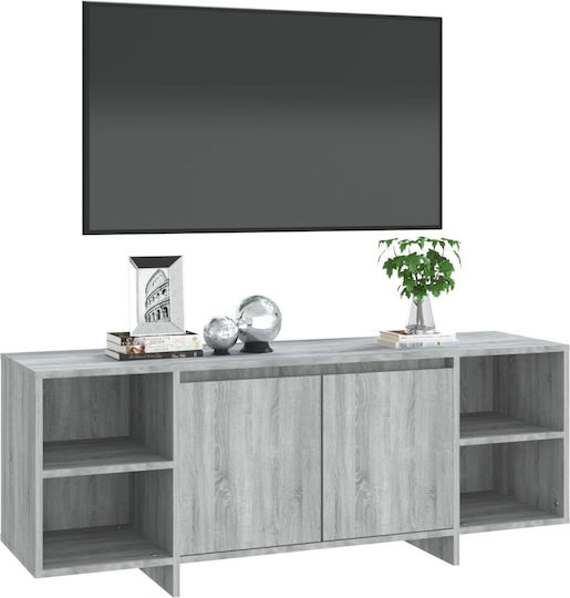 Έπιπλο Τηλεόρασης Γκρι Μ130xΠ35xΥ50cm