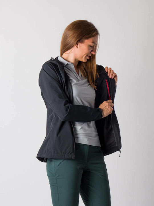 3L America Softshell Γυναικείο Μπουφάν Μαύρο