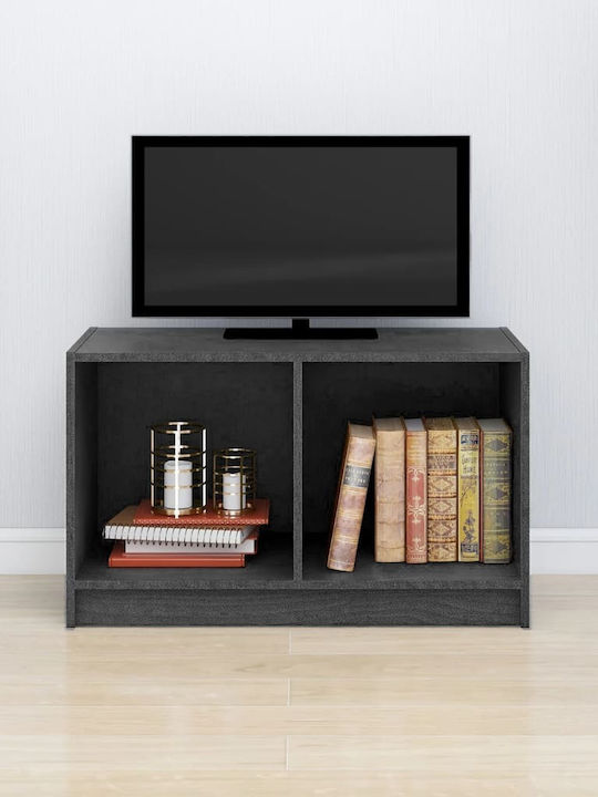 Solid Wood TV Furniture Γκρι L70xW33xH42cm