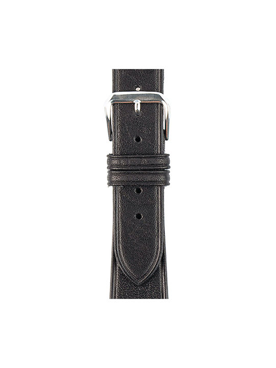 Tzevelion Leather Strap Black 16mm