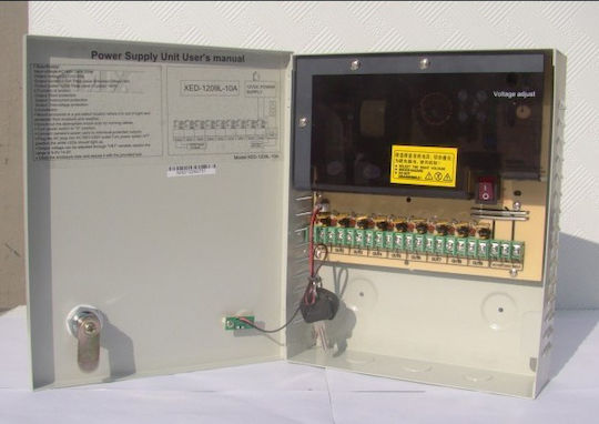 Amarad Stromkasten für CCTV-Systeme Verteiler für 9 Kameras PS1209L10A