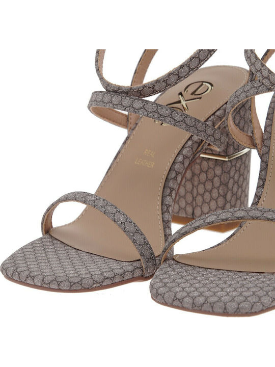 Helen684 Sandalen mit Strass Bronze