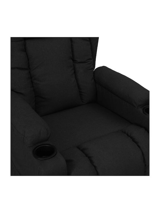 Relaxsessel mit Fußhocker Schwarz 72.5x96x99.5cm