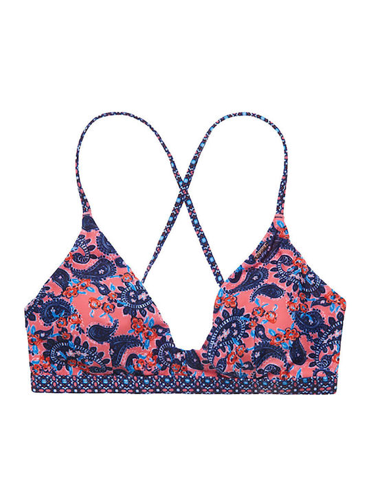 Ovin Vintage Bikini Τριγωνάκι Floral Μωβ