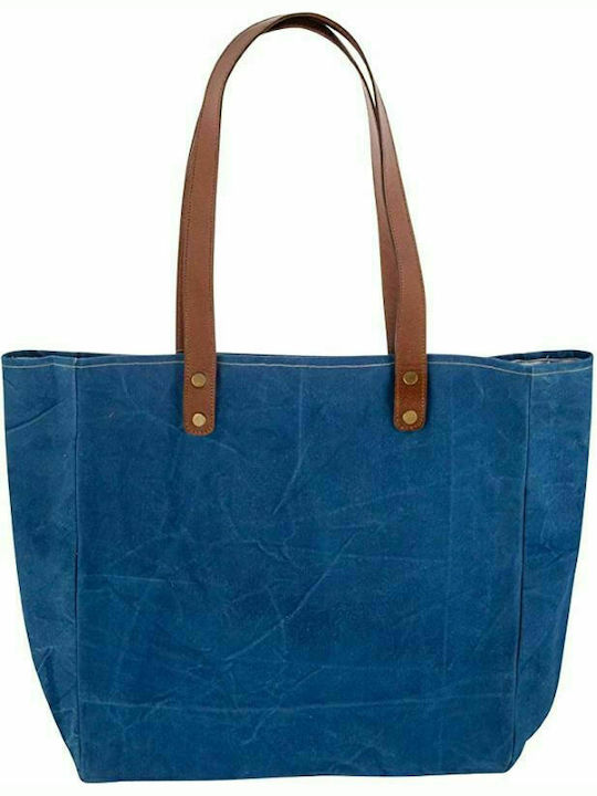 Karma Gifts Daisy Υφασμάτινη Τσάντα Θαλάσσης Μπλε