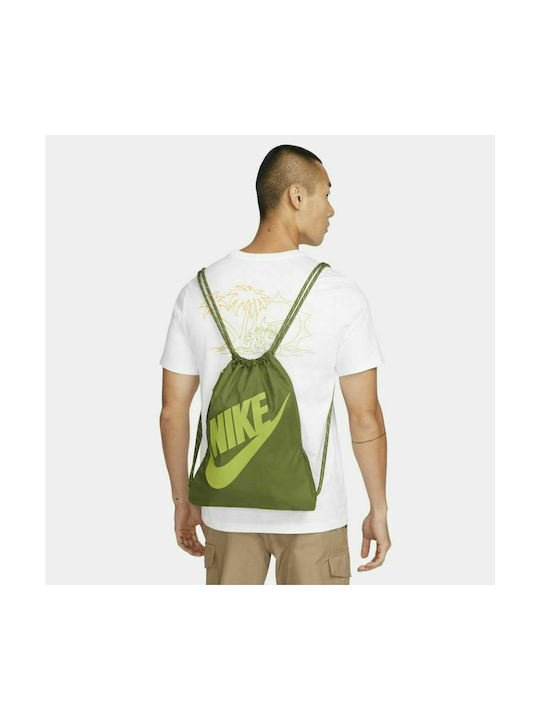 Nike Heritage Ανδρική Τσάντα Πλάτης Γυμναστηρίου Πράσινη