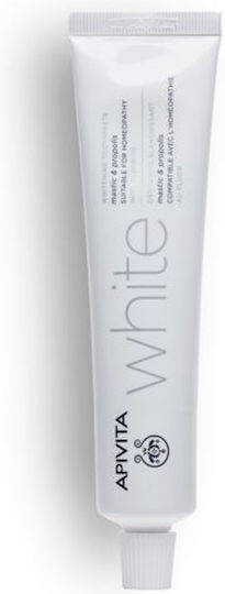 Apivita White Mastic & Propolis Pastă de dinți pentru Albire , Placă și Carii dentare 75ml
