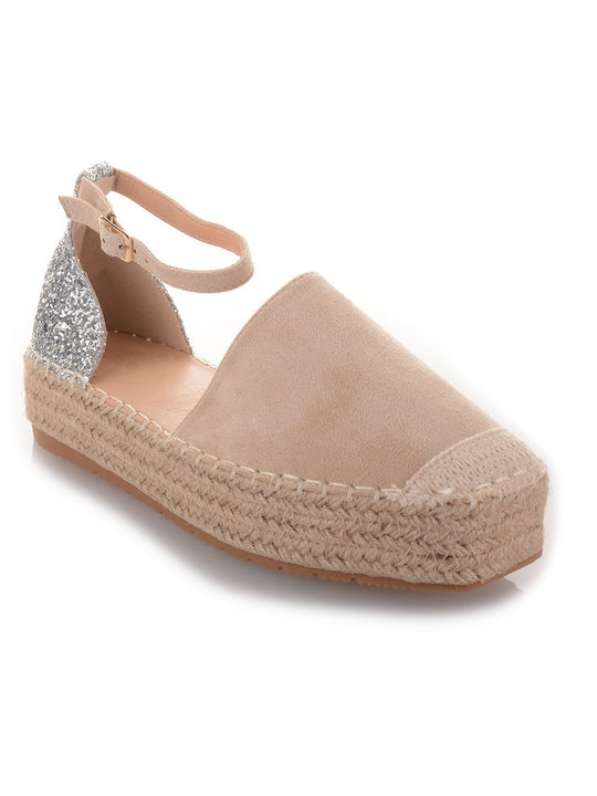 Famous Shoes R106 Women's Espadrilles Beige R106-BEIGE