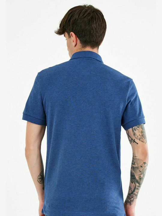 Lacoste Ανδρικό T-shirt Κοντομάνικο Polo Μπλε