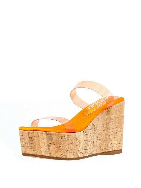Sante Women's Platform Shoes Orange
