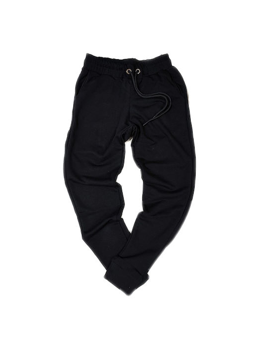 Pantaloni de trening cu Elastic Negru