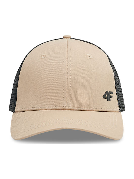 Jockey mit Netz Beige