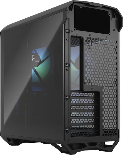 Fractal Design Torrent Compact RGB TG Light Tint Gaming Midi Tower Κουτί Υπολογιστή με Πλαϊνό Παράθυρο Γκρι