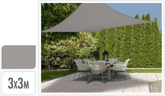Слънцезащитен квадратен навес Квадрат Shade Sail Сив 3x3m 160гр/кв.м