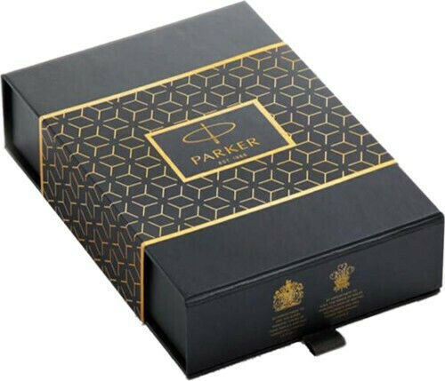 Parker I.M Core Pen Set Ballpoint Medium with Fountain Pen Medium made of Steel Metal GT in a case (Μiscellaneous Designs) (in a paper cassette)