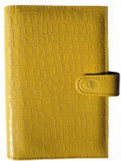 Contax Ημερήσιο Organizer Pocket Terra Κίτρινο Δερμάτινο 8x12.5εκ. Κίτρινο