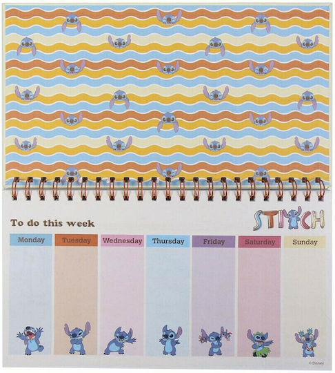Disney Stitch Weekly Planner Spiral 16.7x35cm