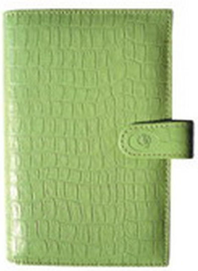 Contax Daily Organizer Green Leather 9.5x13.5cm