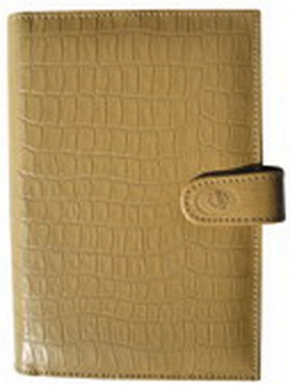 Contax Daily Organizer Brown Leather 9.5x13.5cm Beige