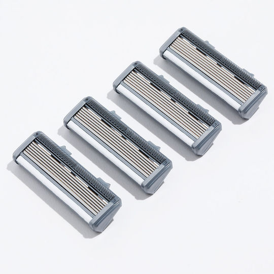 Realshave Replacement Heads with 6 Blades 4pcs