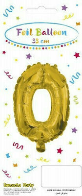 Balloon Foil Number 0 Gold