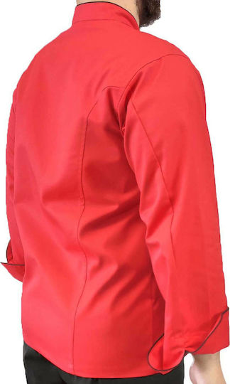 Mantel Koch Unisex Rot mit Langärmelig MARK984