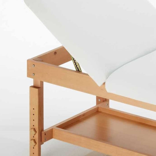 Medicin Wooden White Massage and Physiotherapy Bed 190x72cm