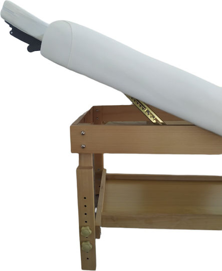 Medicin Wooden White Massage and Physiotherapy Bed 190x72cm