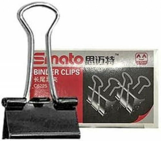 Justnote Cleme Metalice 19mm Negre 12buc