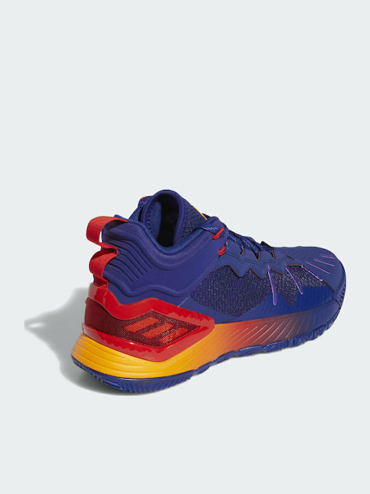 D Rose Son Of Chi High Basketball Shoes Legacy Indigo / Purple Rush / Vivid Red