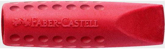 Faber-Castell Eraser for Pencil and Pen Grip 2001 Red/Grey 2pcs Red/Grey