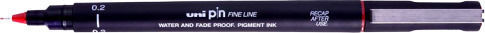Uni-Ball Pin Line Marker 0.2mm Rot