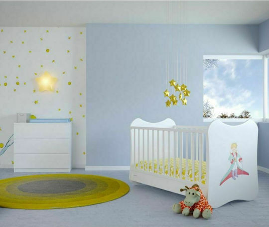 Asterias Bebe Πολυμορφική Κούνια Απόλλων Λευκή