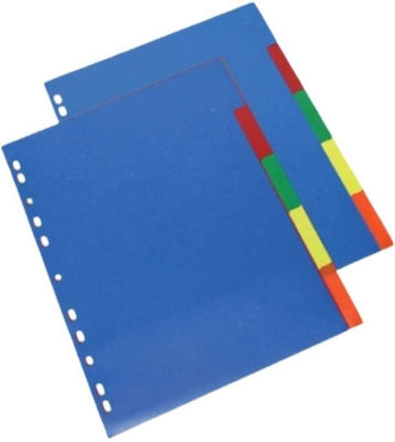 Metron Plastic Dividers for Documents A4 with Holes 5pcs