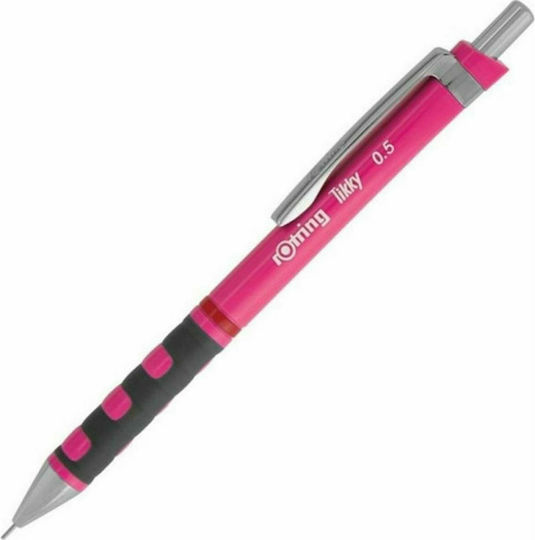 Rotring Tikky Mechanical Pencil for Drawing 3pcs Neon Pink