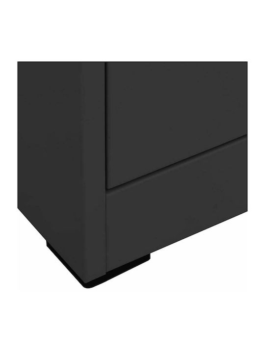 Sertar De Birou Metalic Cu Încuietoare Antracit 46x62x72,5cm