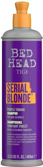 Tigi Serial Blonde Purple Toning Shampoos for Damaged Hair 400ml