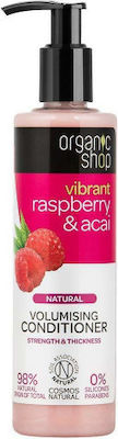 Natura Siberica Organic Shop Raspberry & Acai Volumising Condition Volume Conditioner for Hair without Volume 280ml