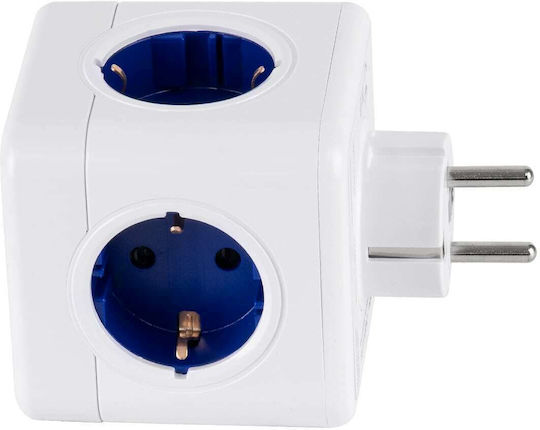 GloboStar PowerCube with Surge Protection 4 Positions with 2 USB-A