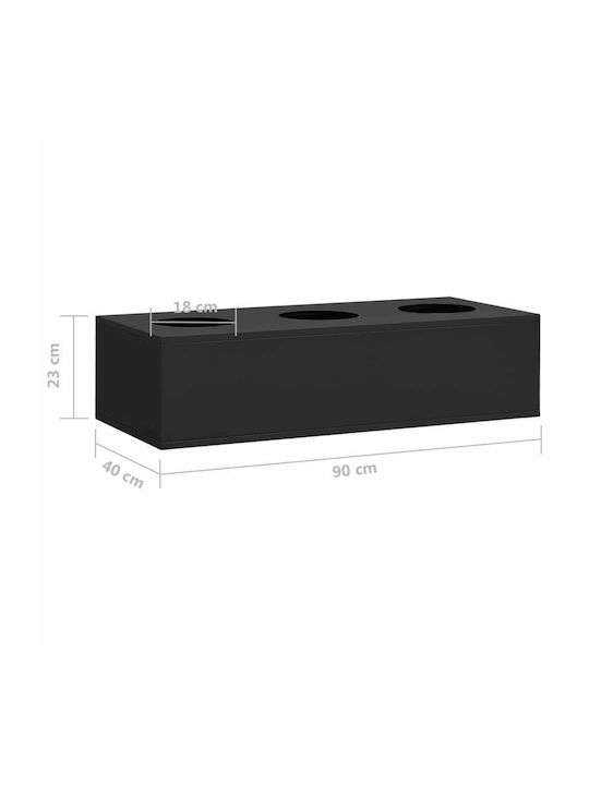 Double-leaf Metallic Outdoor Storage Cabinet with Locking Capability with 2 Shelves Anthracite 90x40x102 cm