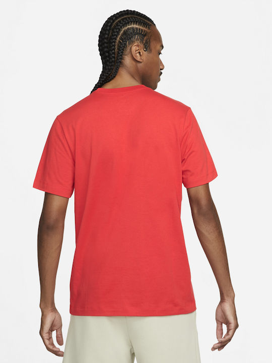 Nike Men's Athletic T-shirt Short Sleeve Dri-Fit Red