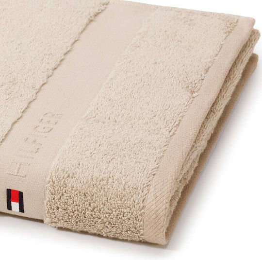 Tommy Hilfiger Πετσέτα Χεριών Legend 40x60εκ. Sand Βάρους 540gr/m²
