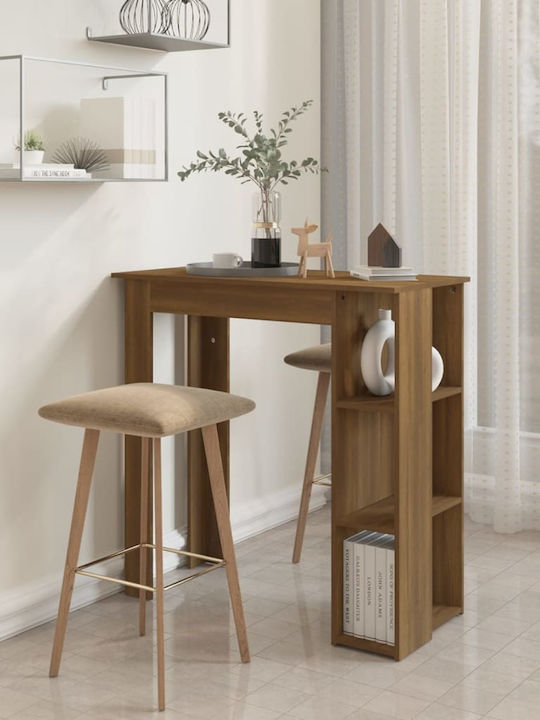 Table Bar Wooden Brown Oak 102x50x103.5cm