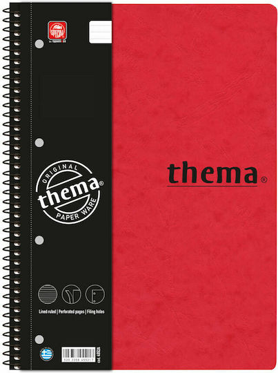 Typotrust Spiral Notebook Ruled A4 5 Subjects Light Blue 1pcs