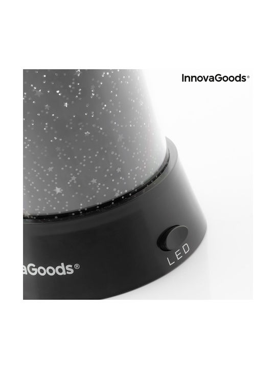InnovaGoods Led Rotating Kids Projector Lamp Vezda with Star Projection Black 10.5x10.5x11.5εκ.
