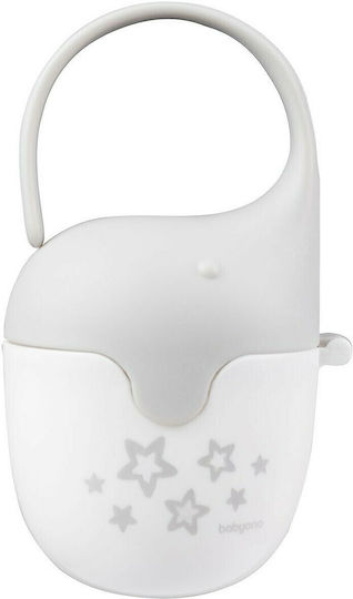 Babyono Pacifier Case Elephant Made of Gray Plastic